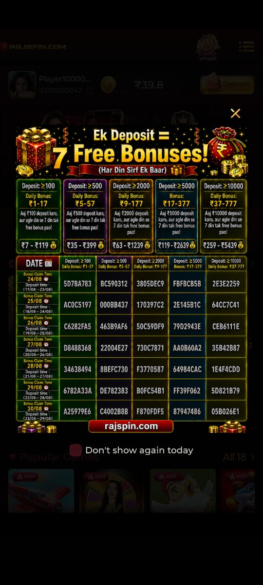 Rajspin vs Rajaspin